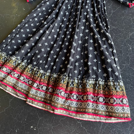 INDIA COTTON LONG DRESS [S-1192]