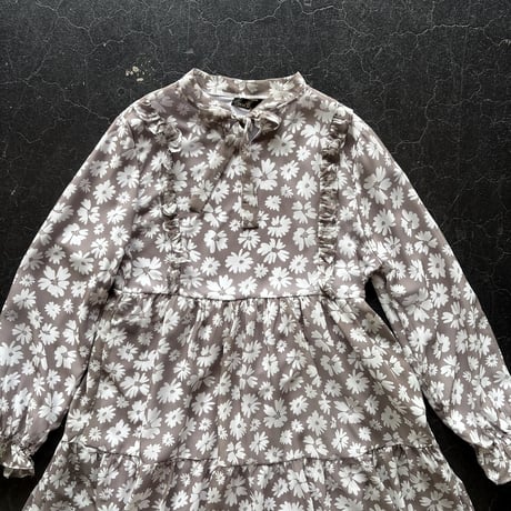FLOWER SHEER DRESS [S-3035]