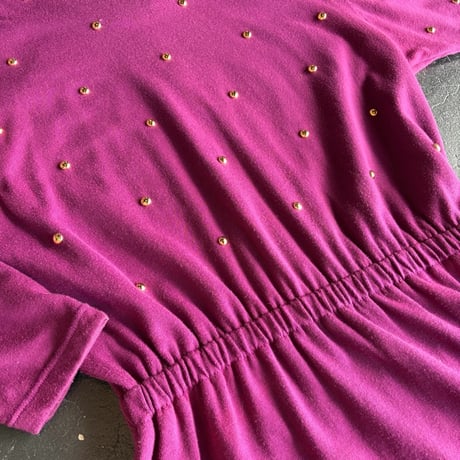 STUDS DESIGN LONG DRESS [S-2278]