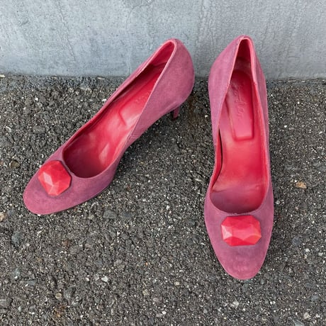 DESIGN SUEDE PUMPS 23.5cm [S-8171]