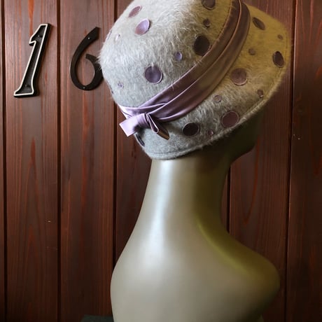 60’S DOT WOOL HAT [S-3027]