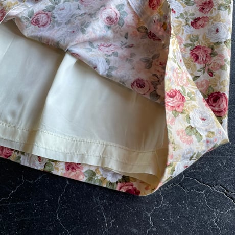 80‘S FLOWER SKIRT [S-2404]