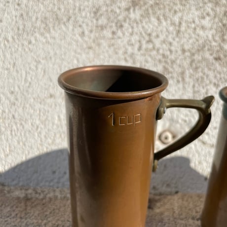 Vintage COPPER measuring cup[J-066]