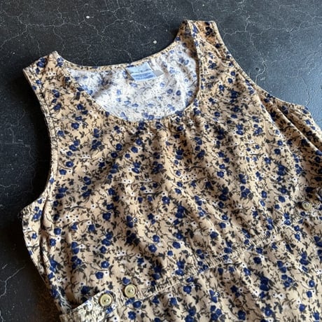 FLOWER CORDUROY DRESS [S-1712]