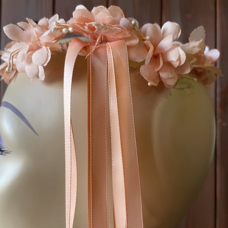 60’S FLOWER＆RIBBON HEAD DRESS [S-6392]