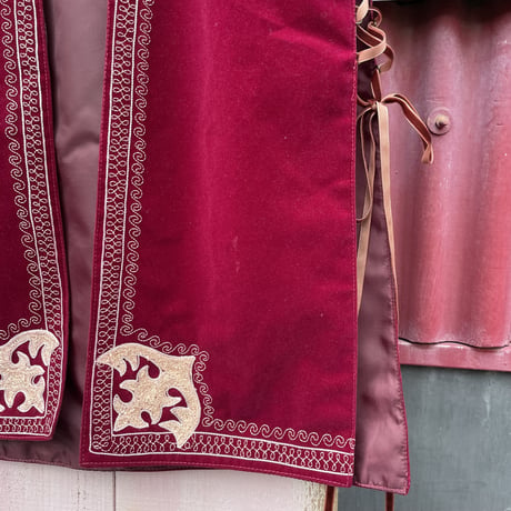 70'S SIDE LACEUP ETHNIC VEST [S-4343]