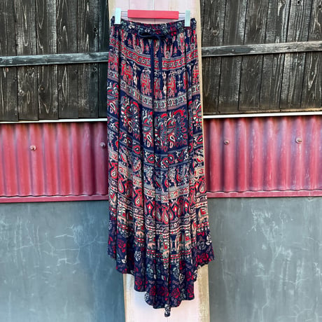 BIRD ETHNIC LONG SKIRT [S-7415]