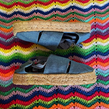 DENIM ESPADRILLES 24.0cm [S-3428]