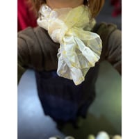 60’S SHEER FLOWER SCARF [S-3385]