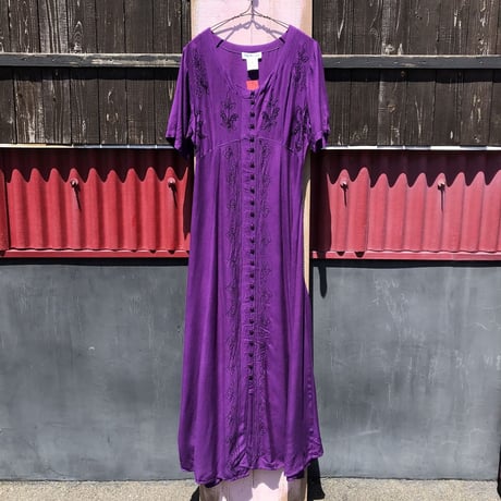 INDIA EMBROIDERY LONG DRESS [S-0992]