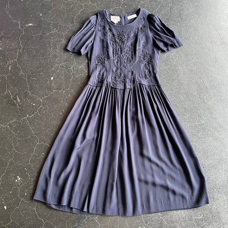 FLOWER MOTIF DRESS [S-3649]