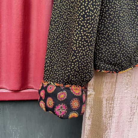 80-90’S PATTERN DESIGN JACKET [S-7471]
