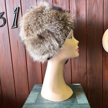 60’S FOX FUR CAP [S-8192]