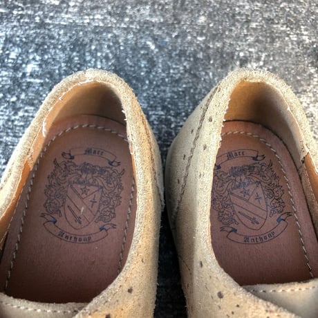 SUEDE WINGTIP LACEUP SHOES 25.0㎝ [S-4480]
