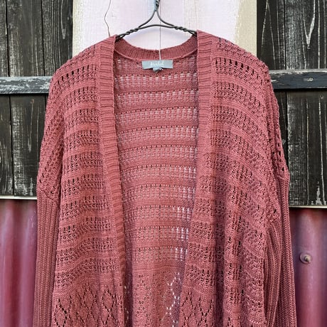 CROCHET KNIT GOWN [S-4732]