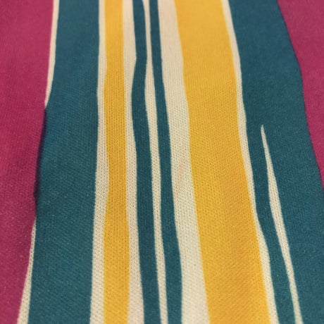 70’S STRIPE POLY BLOUSE [S-2343]