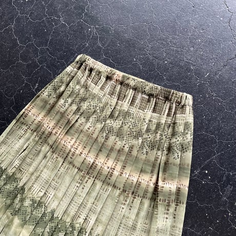 PATTERN PLEATS SKIRT [S-2668]