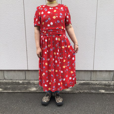 FLOWER LAYERED DESIGN DRESS [S-3002]