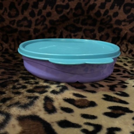 "TUPPERWARE" GREEN×PURPLE CANISTER [J-269]