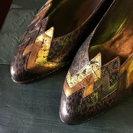 LEOPARD DESIGN SHOES 23.0cm[S-3194]