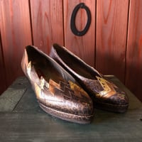 LEOPARD DESIGN SHOES 23.0cm[S-3194]