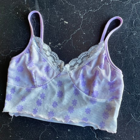 FLOWER MESH CAMISOLE [S-4097]
