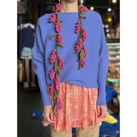GRAPE CROCHET MUFFLER [S-2569]