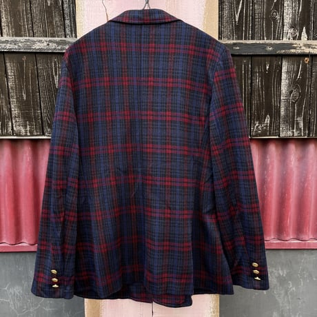PLAID PATTERN LAPEL JACKET [S-5249]