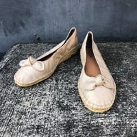 RIBBON FLAT SHOES 24.5cm [S-4389]