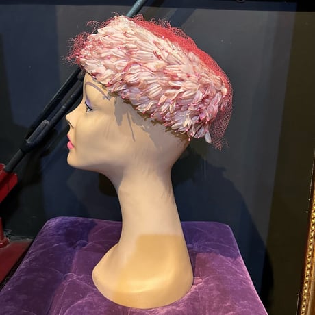 60’S FLOWER DRESS HAT [S-4361]