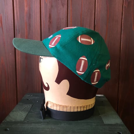 RUGBYBALL PRINT CAP [S-0472]