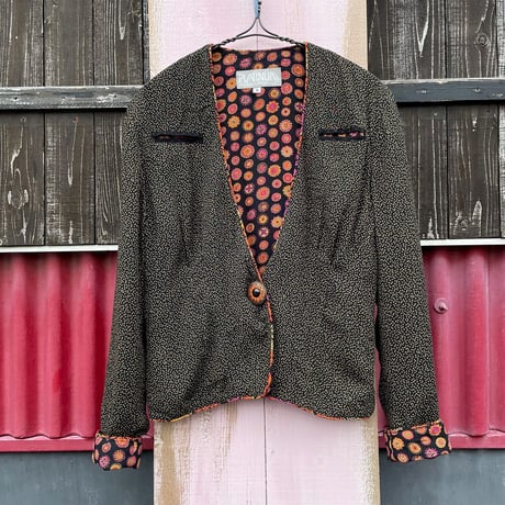 80-90’S PATTERN DESIGN JACKET [S-7471]