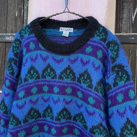 PATTERN MOHAIR KNIT [S-7817]