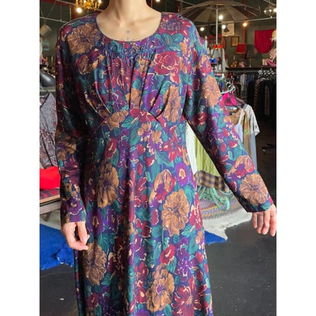 90’S FLOWER LONG DRESS [S-2518]