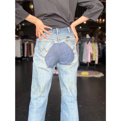 70'S Wrangler REPAIR DENIM PANTS [S-3598]