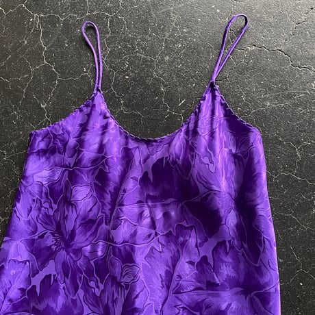 80’S FLOWER SATIN CAMISOLE [S-2382]