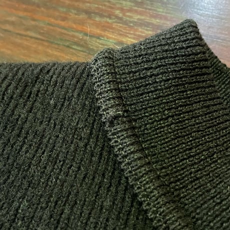 50’S "BALISE" BLACK WOOL MARINE KNIT [S-4009]