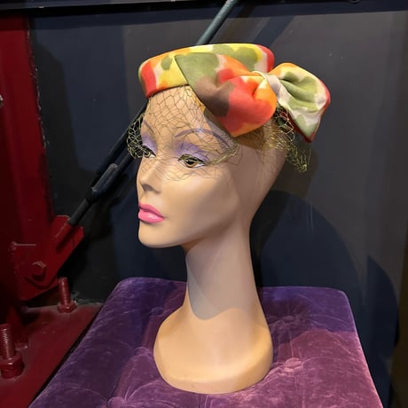 60’S COLOR PATTERN HEAD DRESS [S-6387]