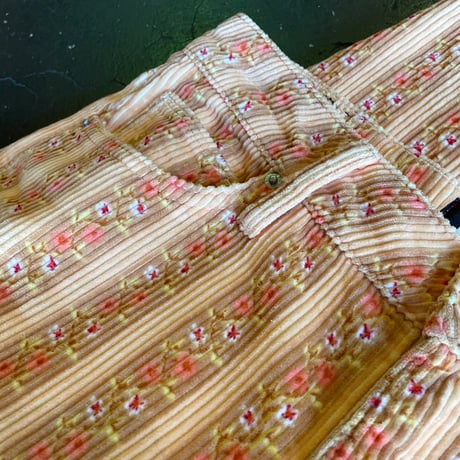 FLOWER CORDUROY PANTS [S-1111]