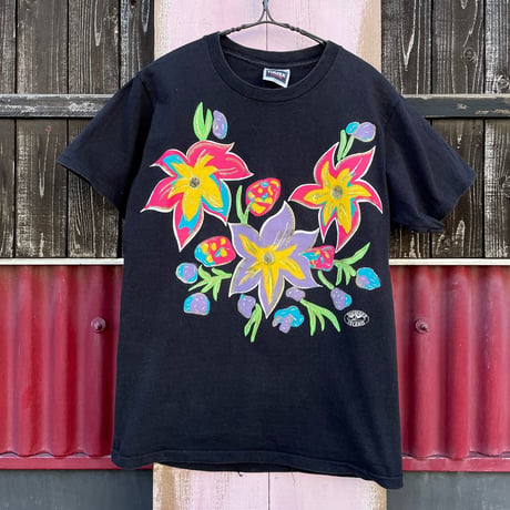 80-90'S FLOWER PRINT TEE [S-2041]