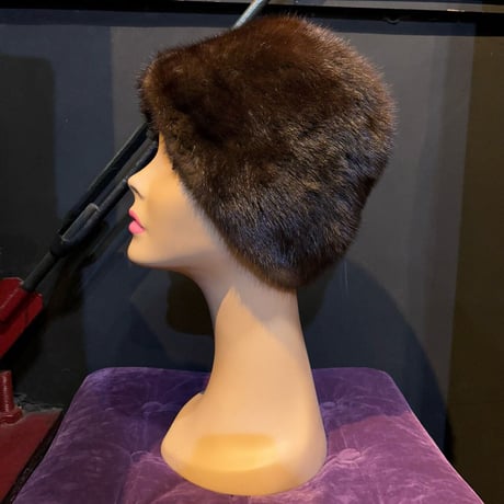 60’S MINK FUR CAP [S-4313]