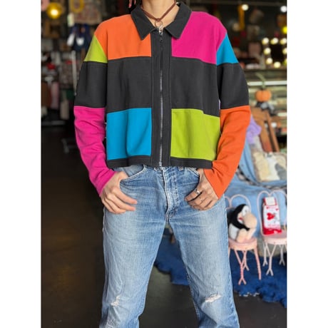 COLOR DESIGN ZIP TOPS [S-3301]