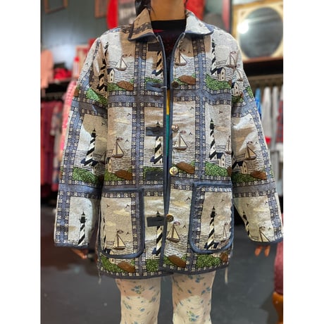GOBELIN HARBOR PATTERN JACKET [S-5250]