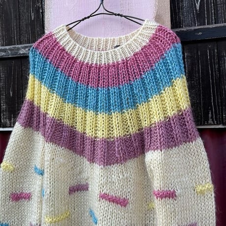 80’S COLOR DESIGN KNIT [S-0437]