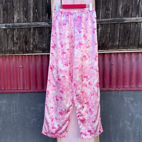 BUTTERFLY SATIN EASY PANTS [S-7617]