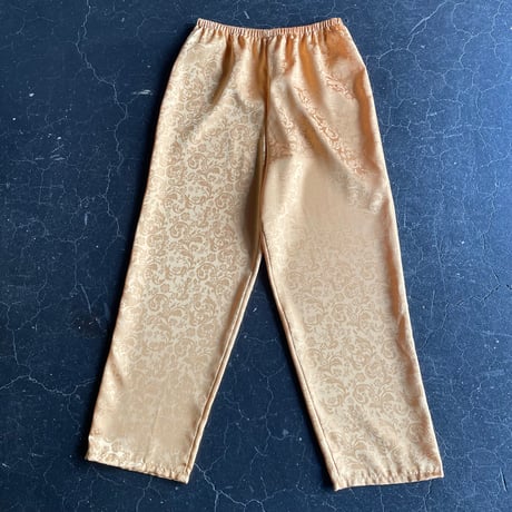 FLOWER SATIN EASY PANTS [S-3621]