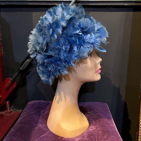 60’S FEATHER DRESS HAT [S-4359]