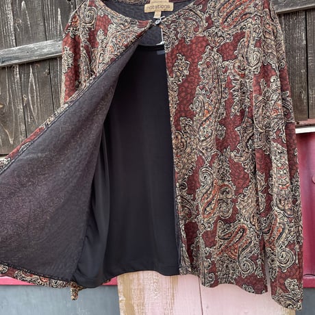 PAISLEY STRETCH TOPS [S-6301]
