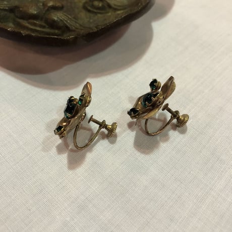 FLOWER MOTIF EARRING [S-2141]