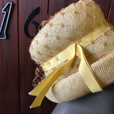 60'S TULLE DESIGN SUMMER HAT [HP-0397]